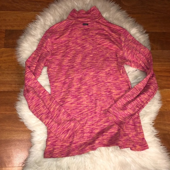 pink columbia 1/4 zip up jacket / columbia long sleeve - Picture 5 of 6